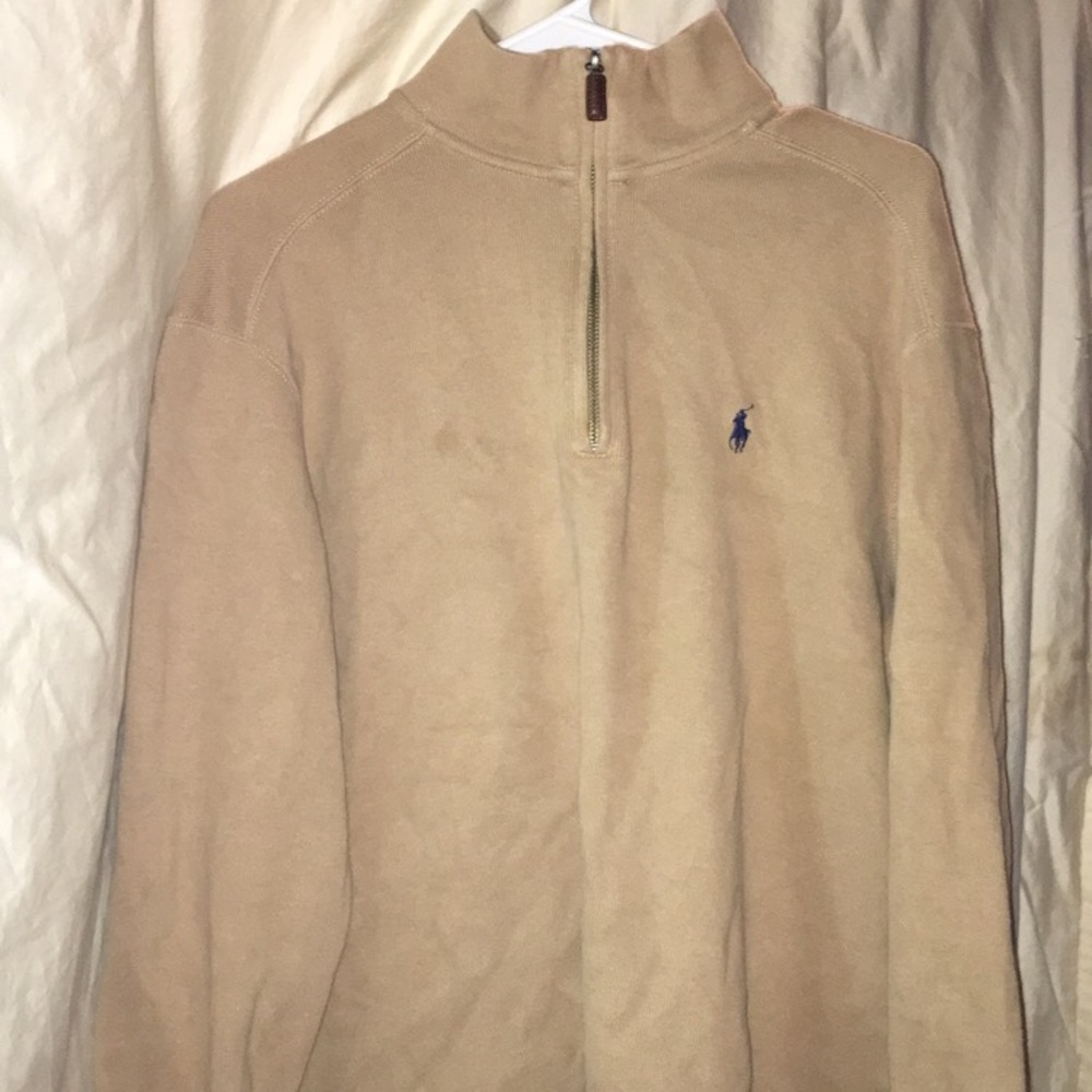 Men’s polo quarter zip sz medium